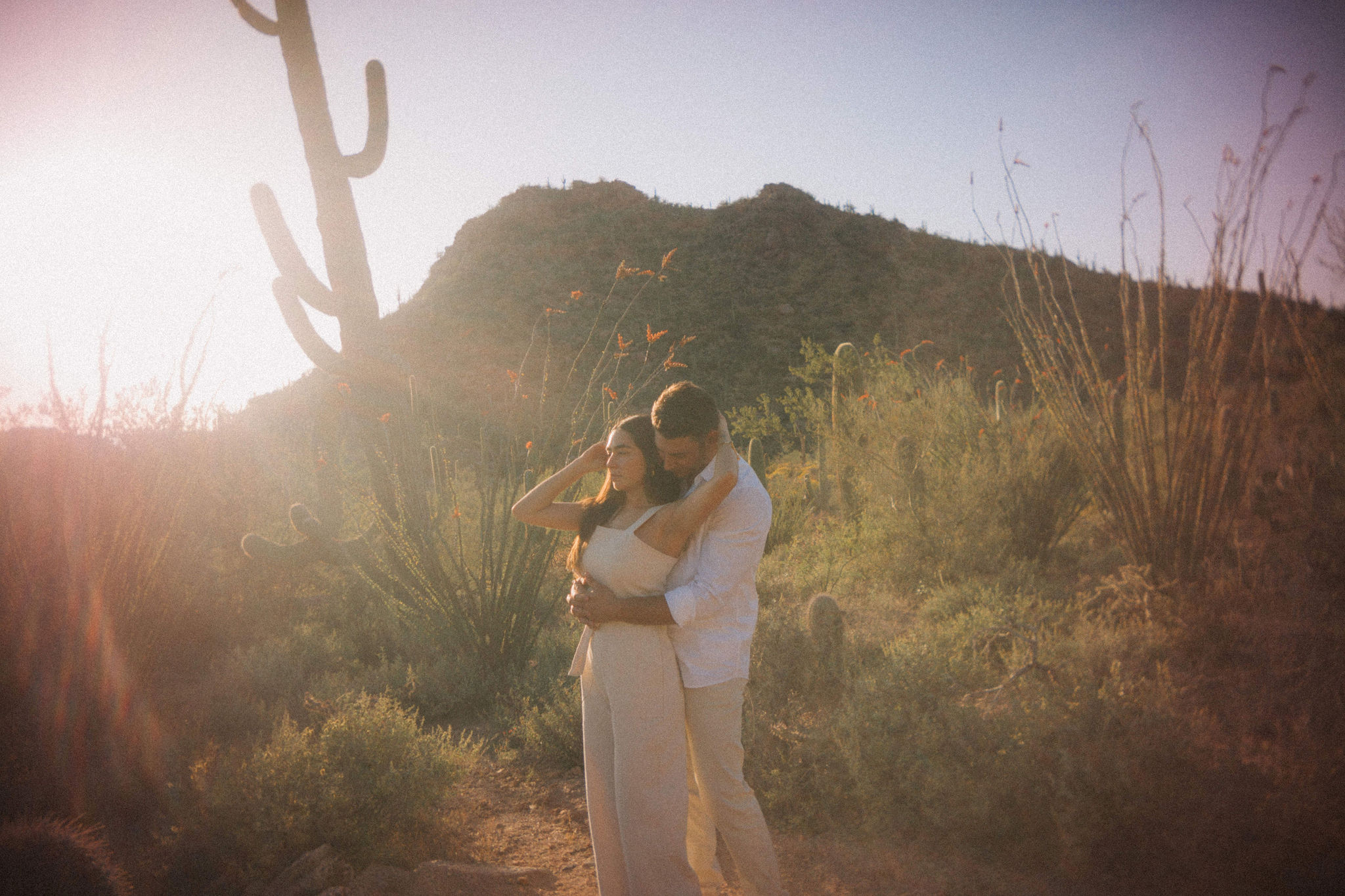 saguaro national park engagement session arizona wedding photographer desert engagement session desert wedding outdoor engagement session desert couples session scottsdale arizona wedding photographer film wedding photos film engagement session film engagement photos film couples photos